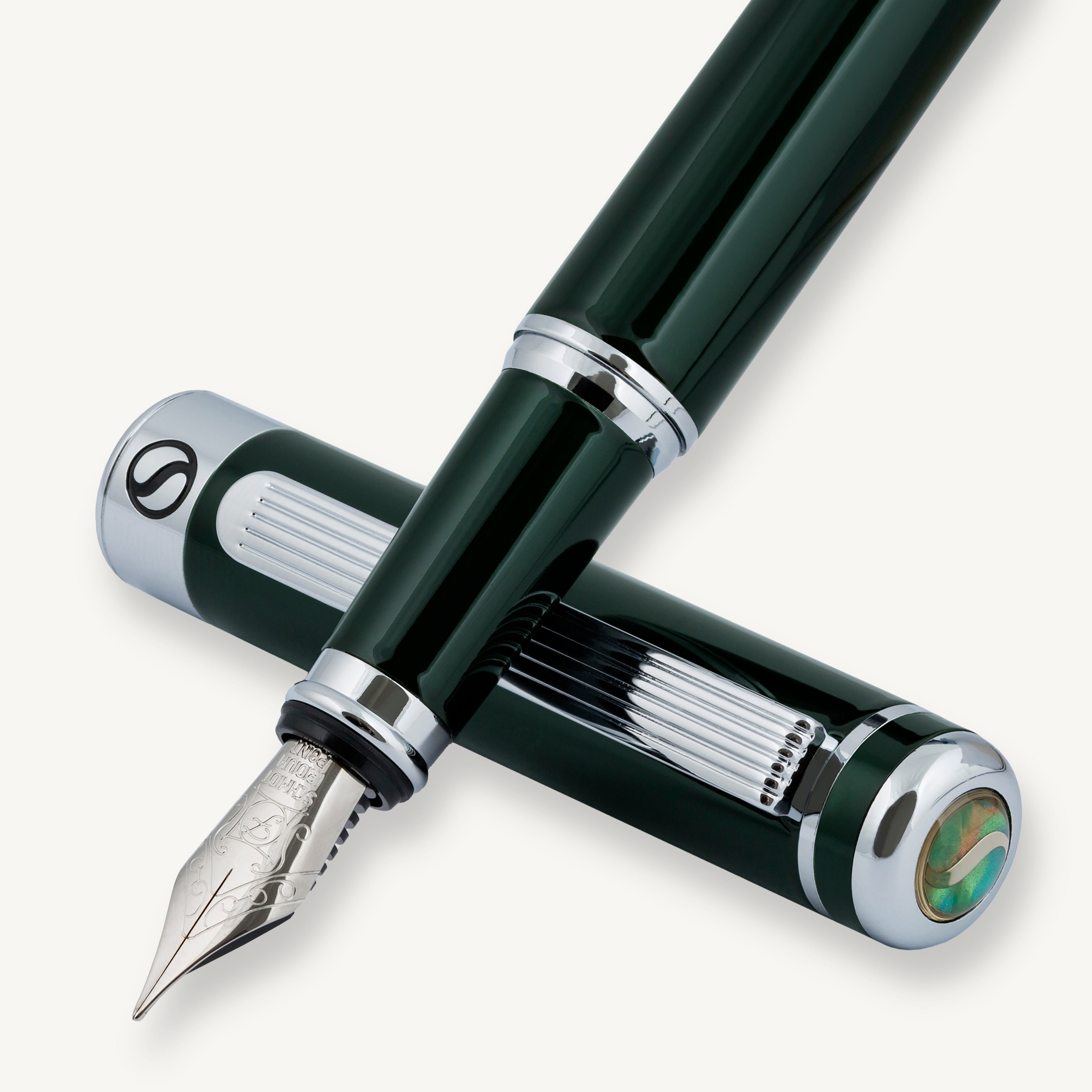 Scriveiner Classic British Racing Green Vulpen - Fijn Vulstuk
