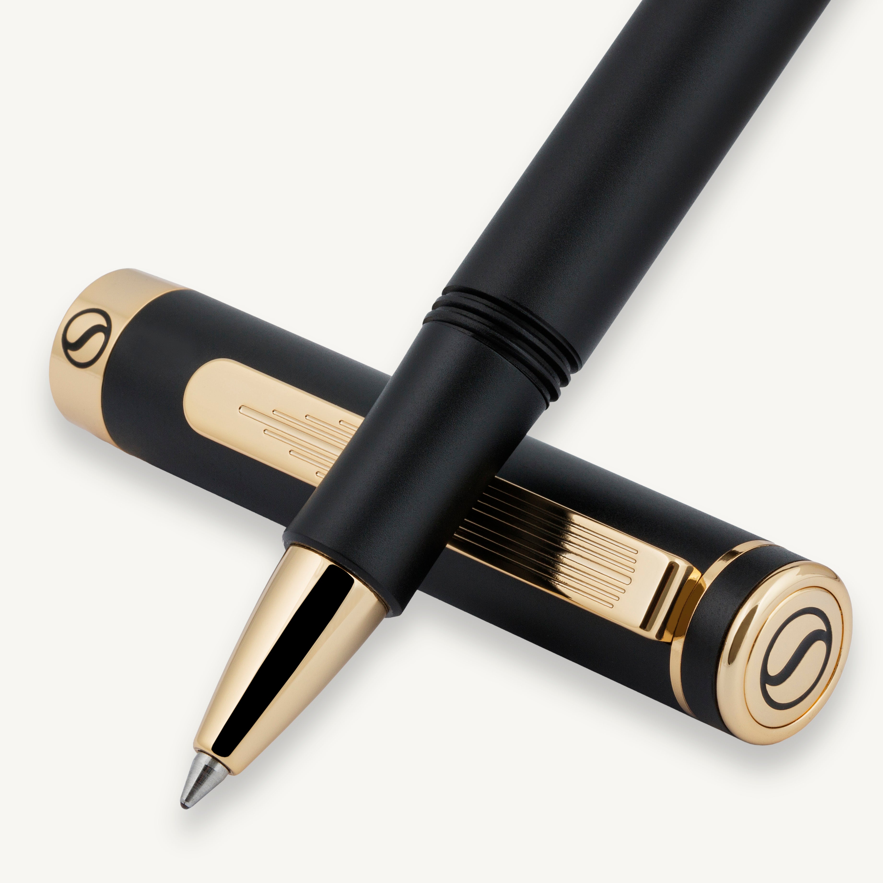 Penna rollerball Scriveiner Pocket Pen Nero Oro