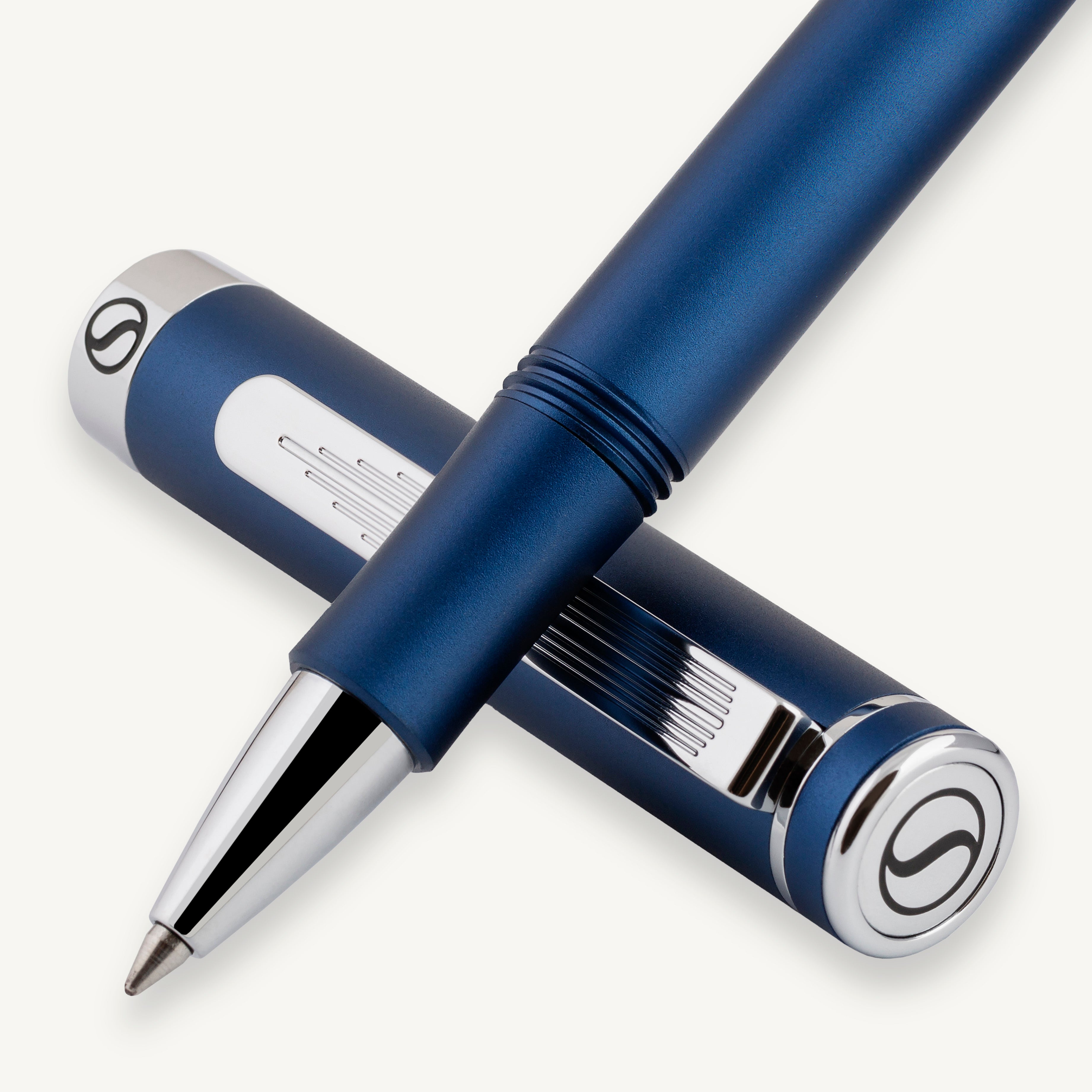 Stylo roller Scriveiner Pocket Pen bleu mat