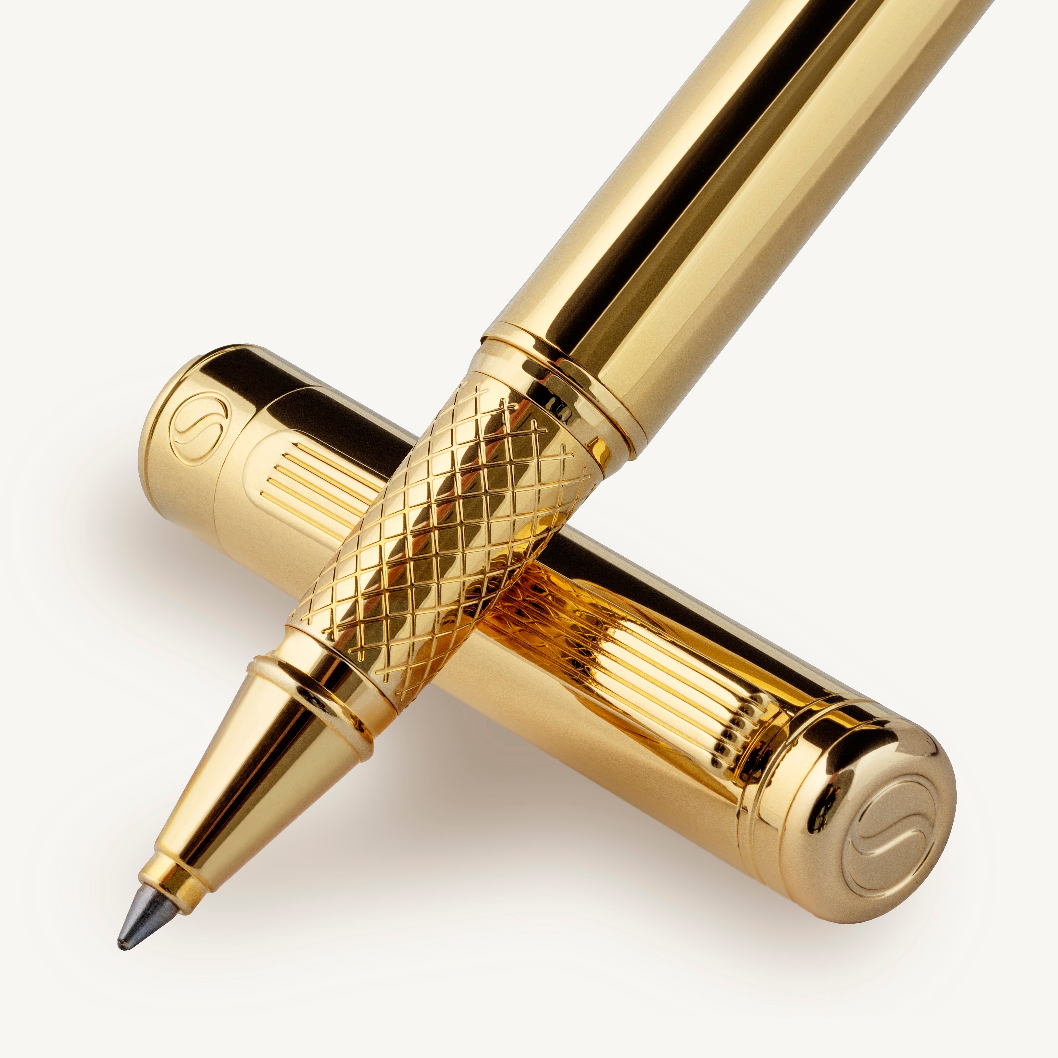 Scriveiner Klassischer Goldener Rollerball-Stift