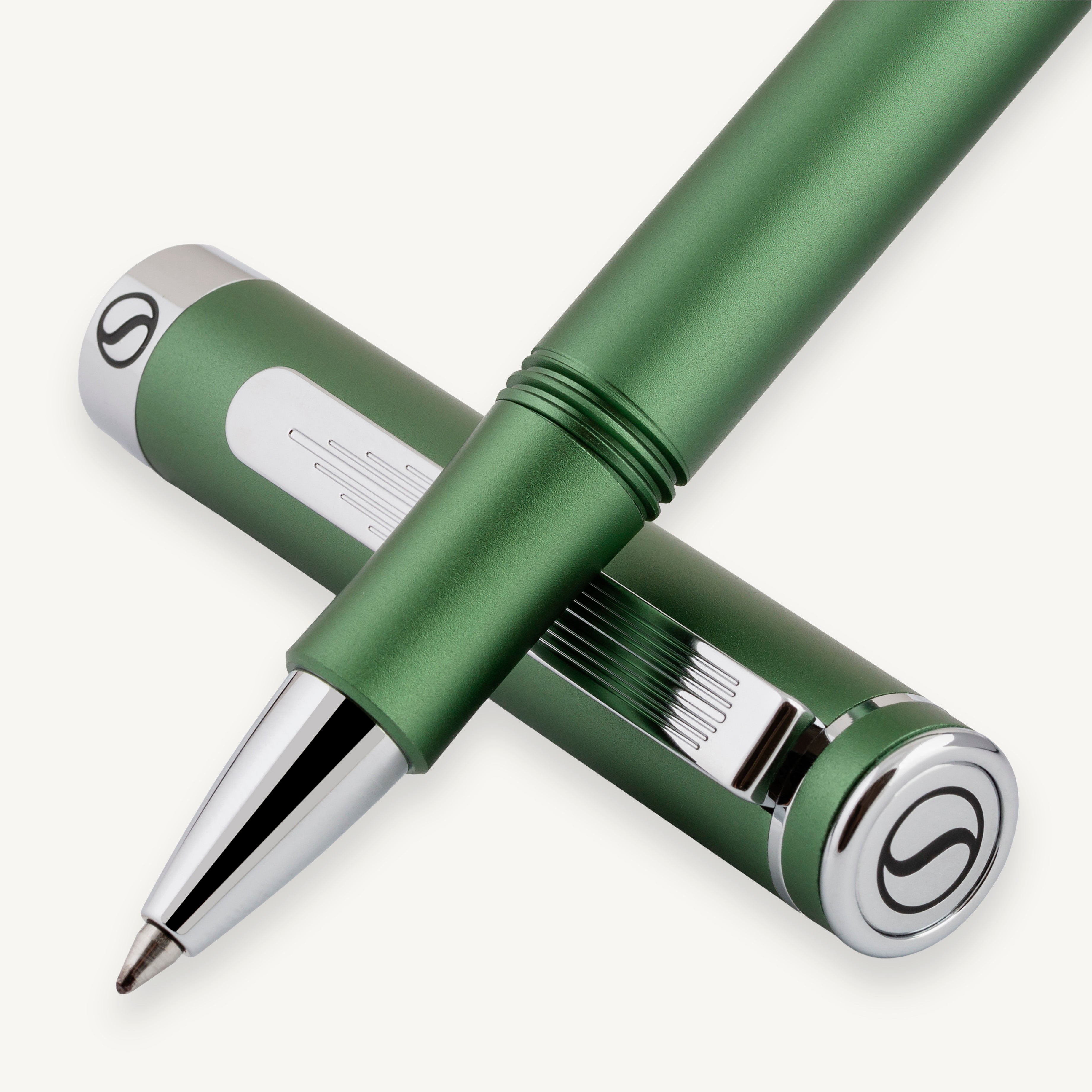 Stylo roller Scriveiner Pocket Pen vert mat