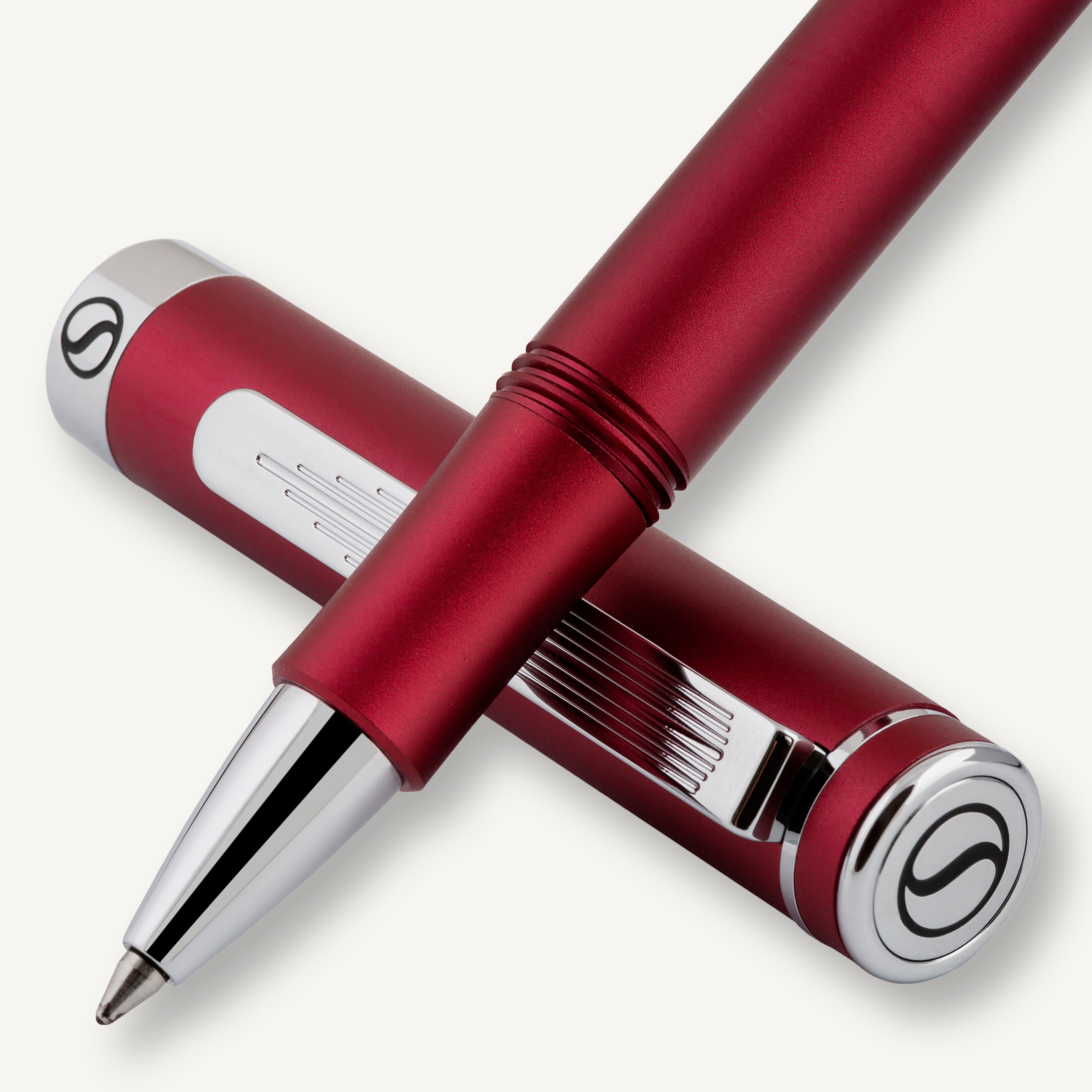 Stylo roller Scriveiner Pocket Pen rouge mat
