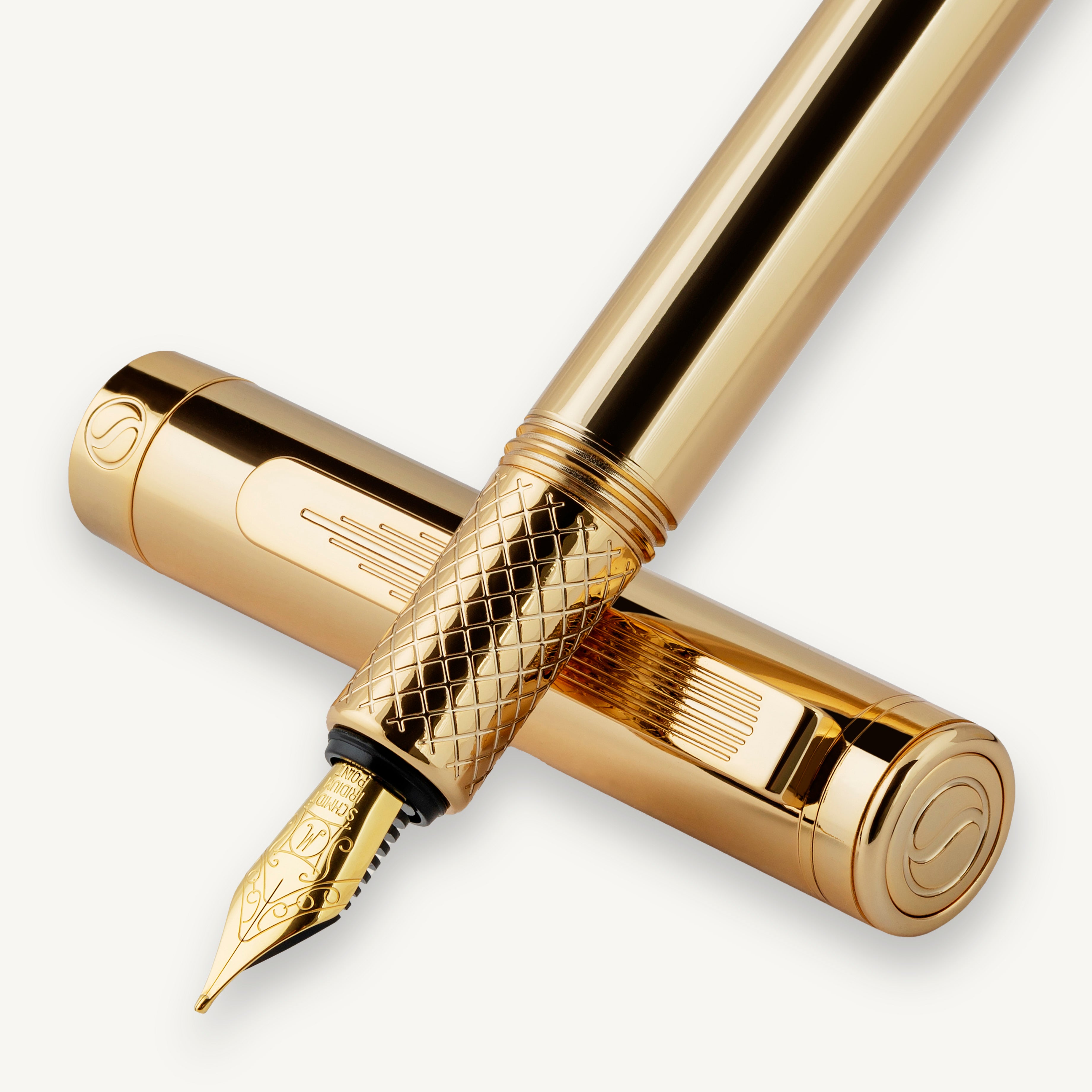 Scriveiner Pocket Pen Gouden Vulpen - Medium Vulstuk