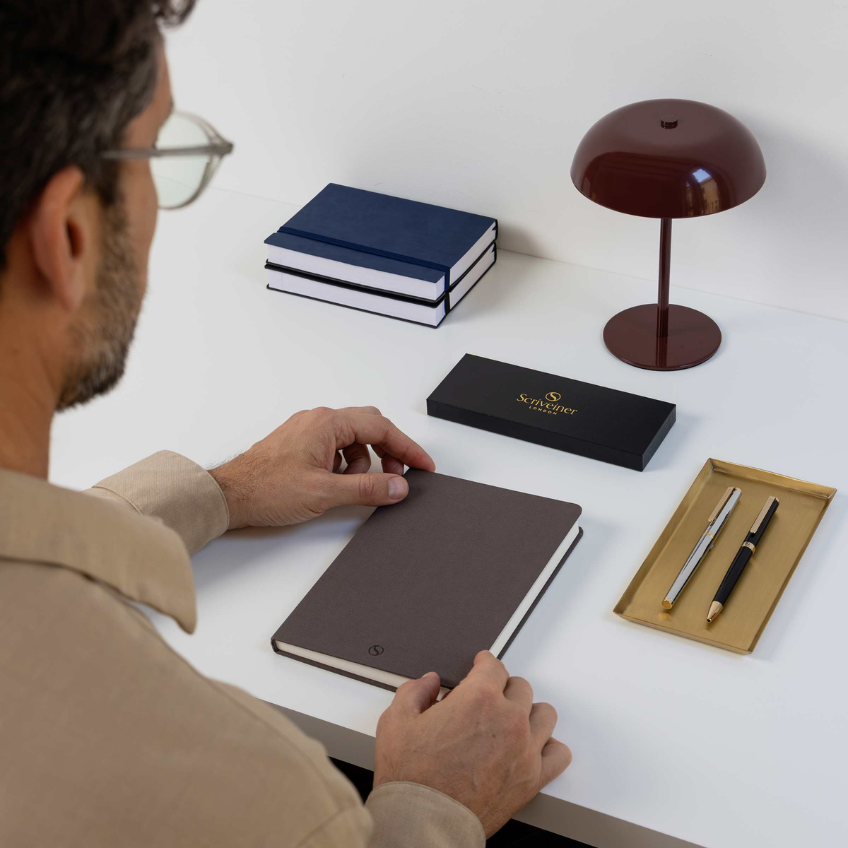 Scriveiner Hard Cover Dotted Notebook