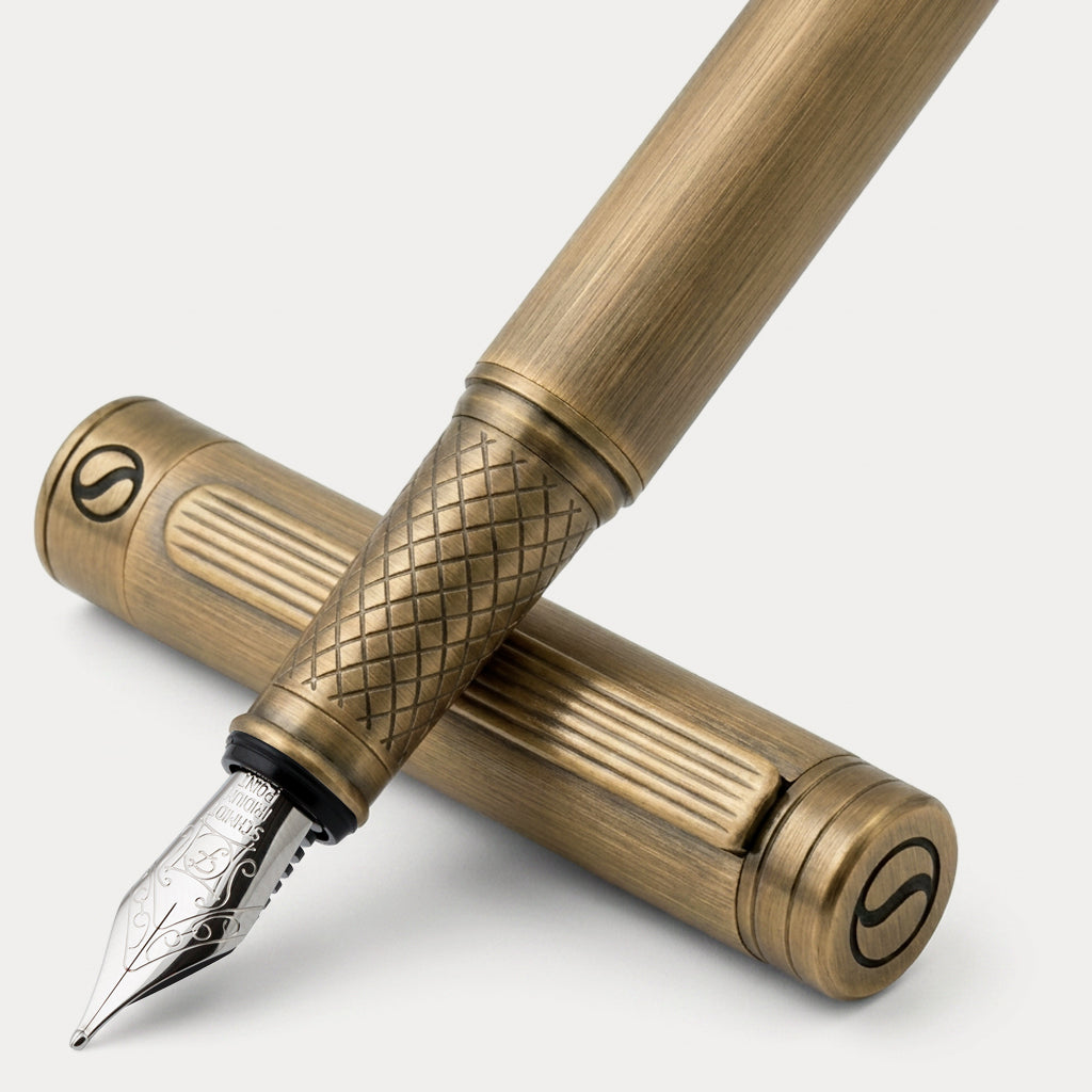 Scriveiner Classic Bronze Fountain Pen – Fine - Custom