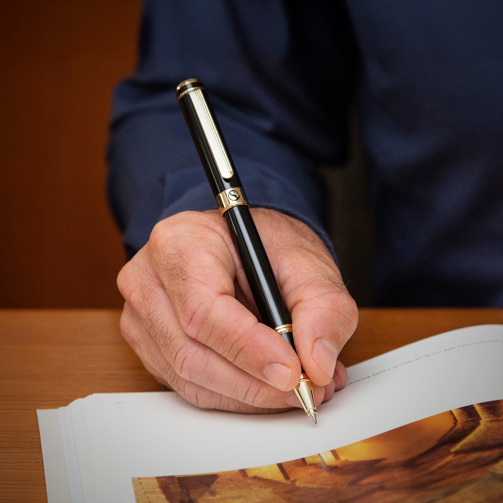 Penna rollerball Scriveiner Classic Lacca Nera