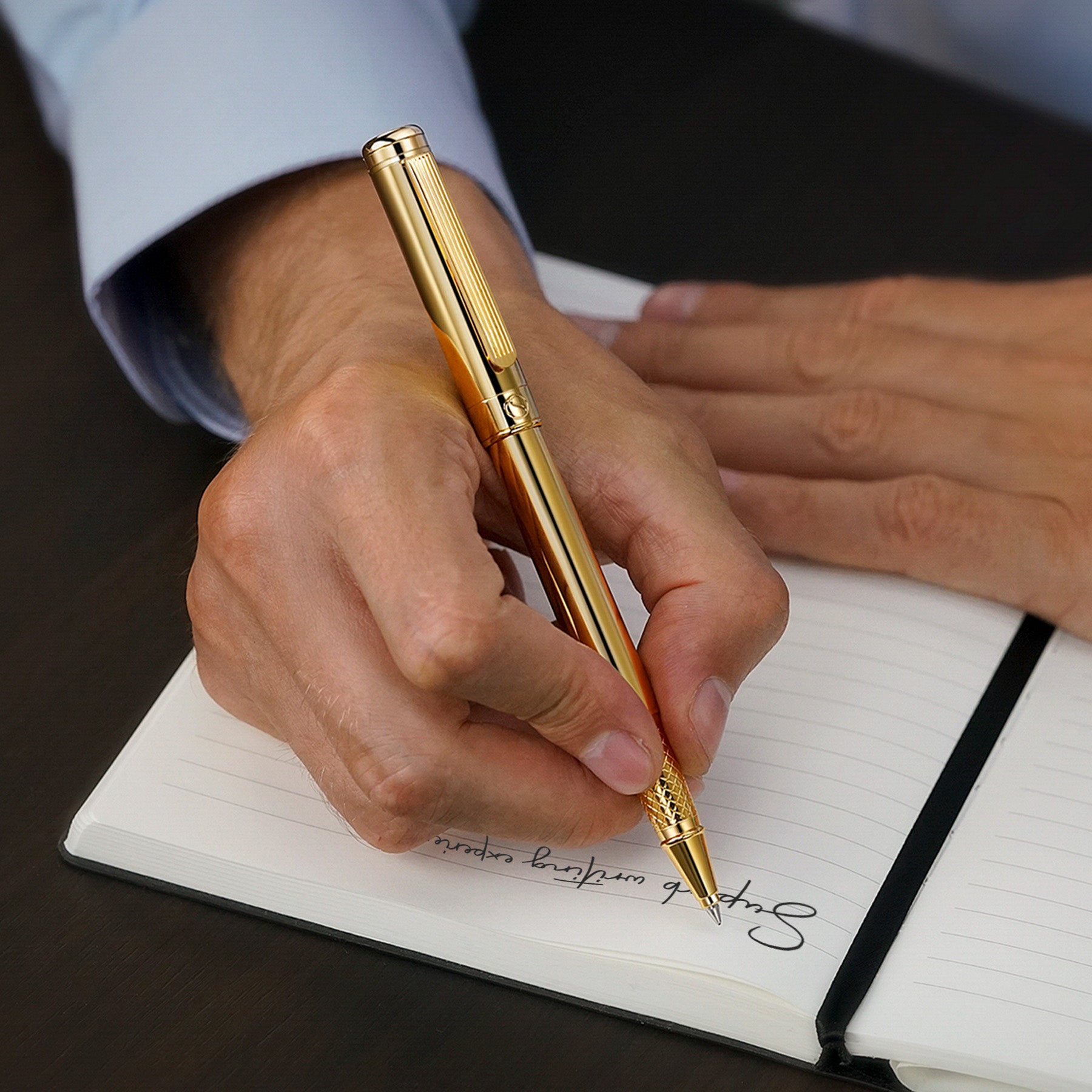Scriveiner Klassischer Goldener Rollerball-Stift