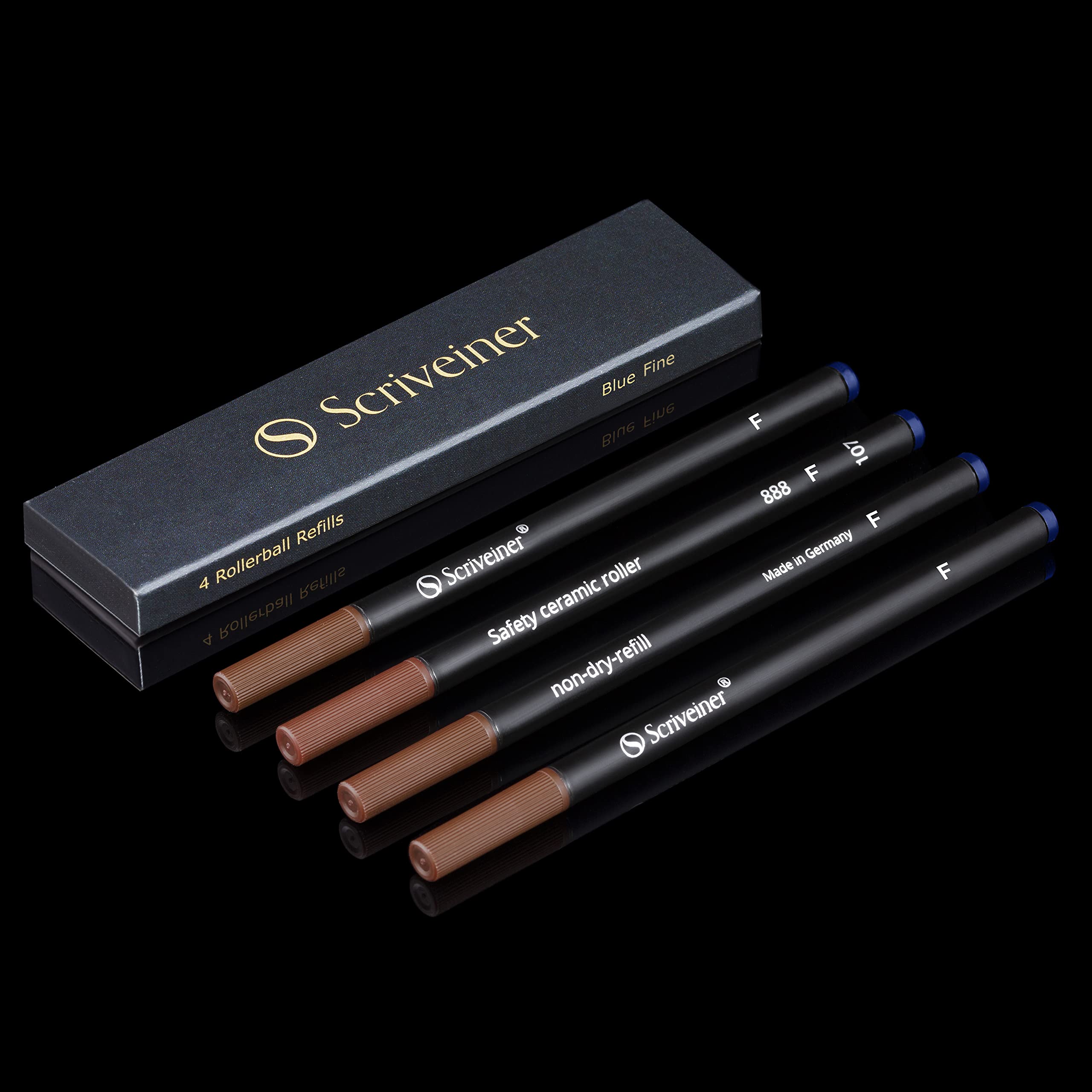 Scriveiner Blaue Rollerball-Mine - Feine Spitze