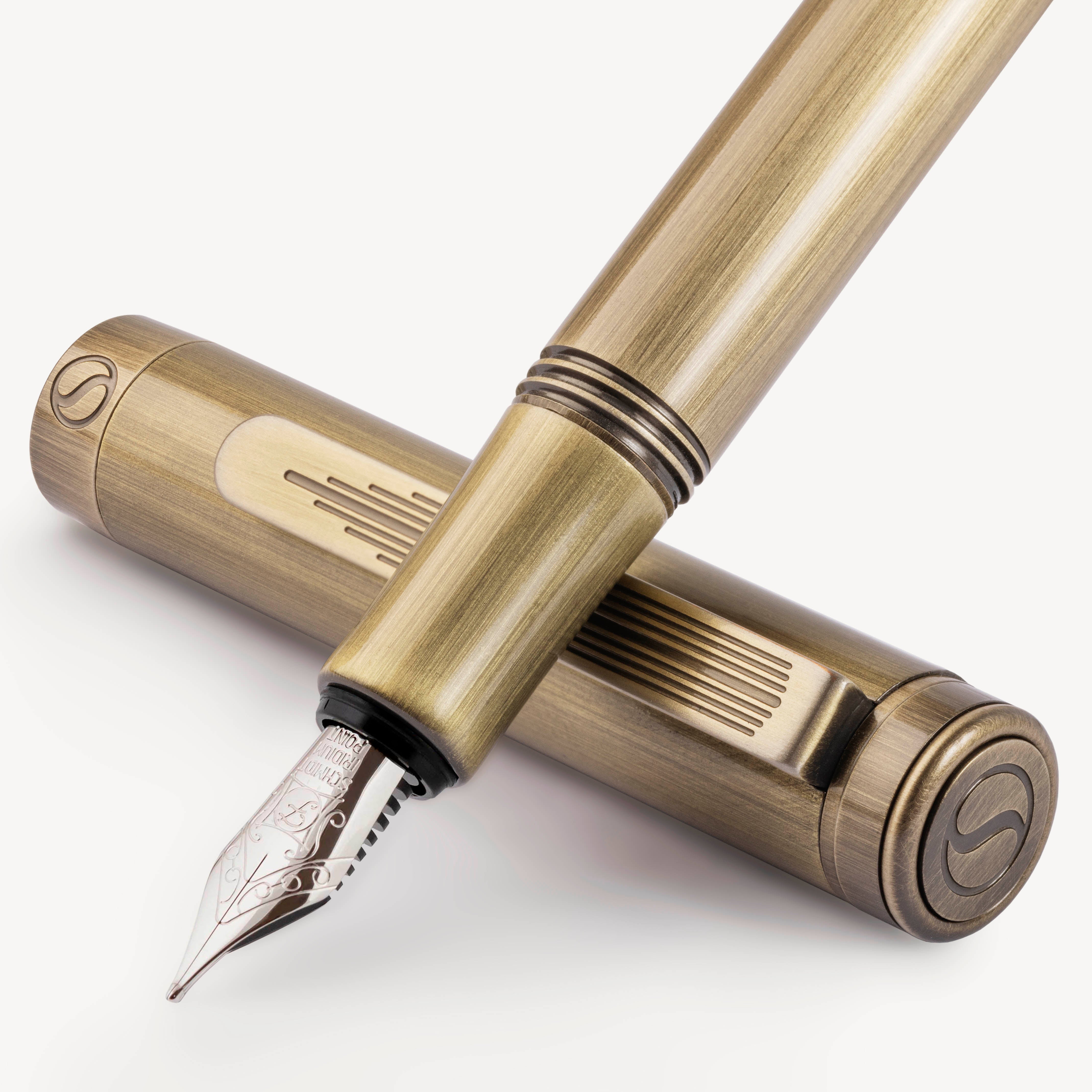 Scriveiner Pocket Pen Bronzen Vulpen - Fijn Vulstuk