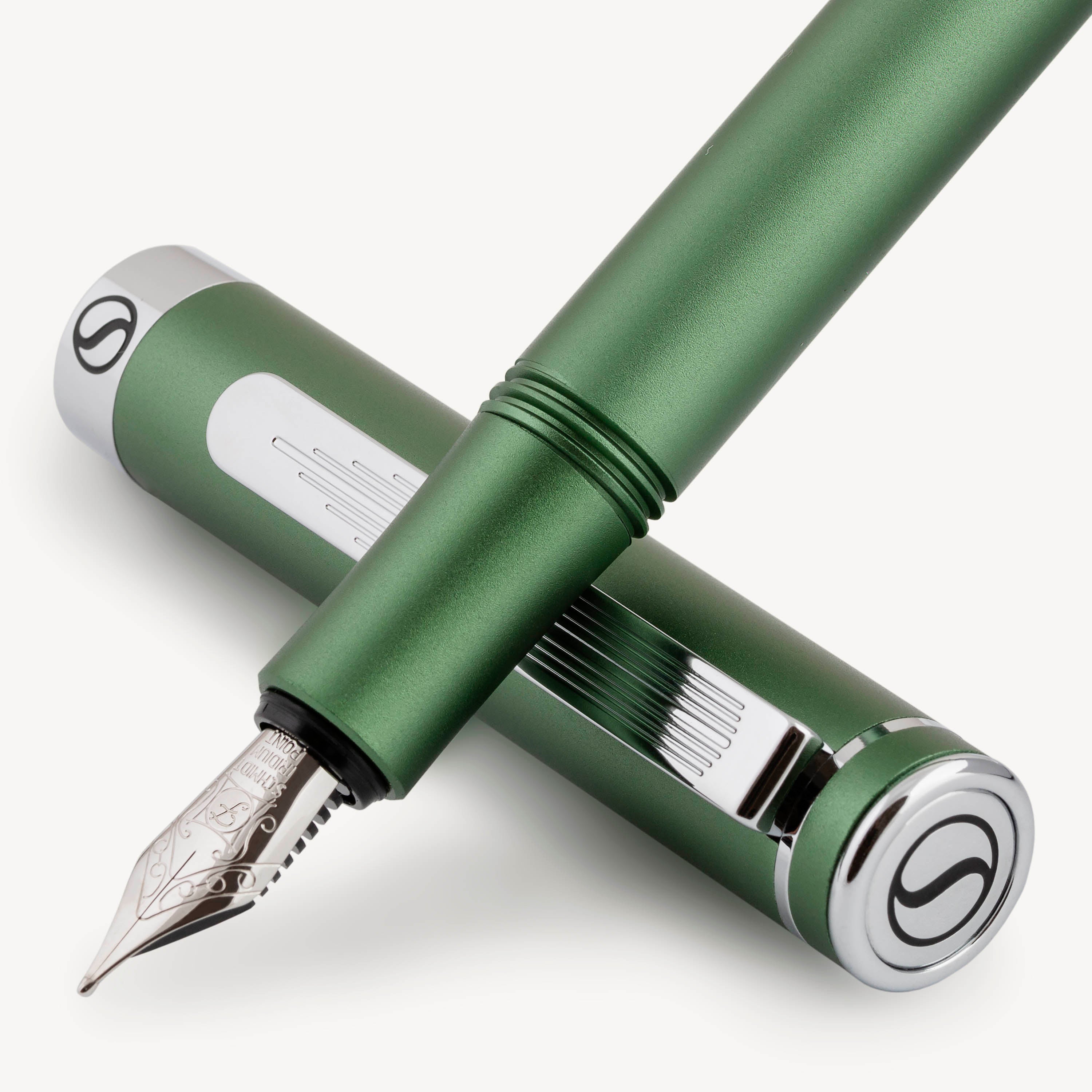 Scriveiner Pocket Pen Mat Groen Vulpen - Fijn Vulstuk