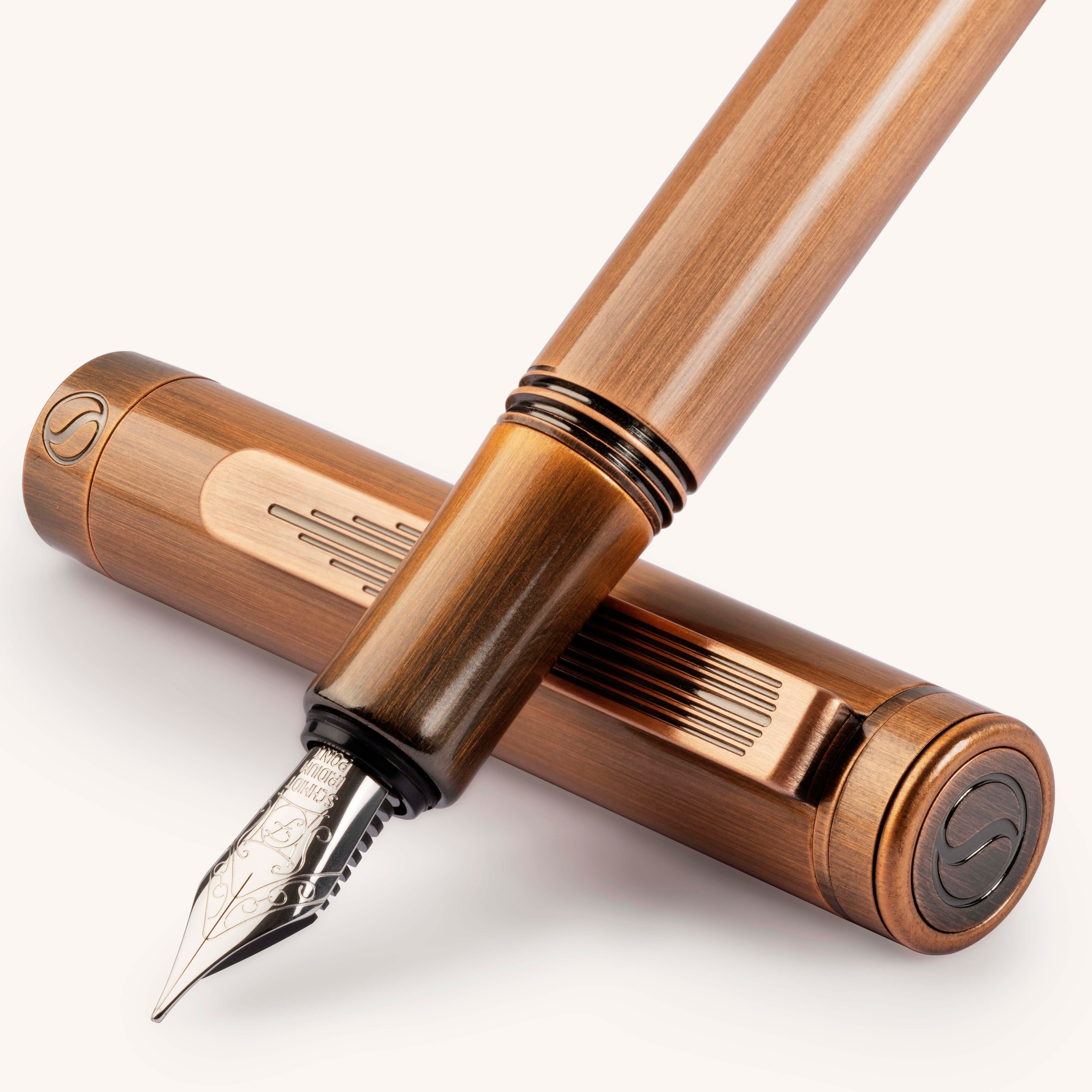 Scriveiner Pocket Pen Koperen Vulpen - Fijn Vulstuk