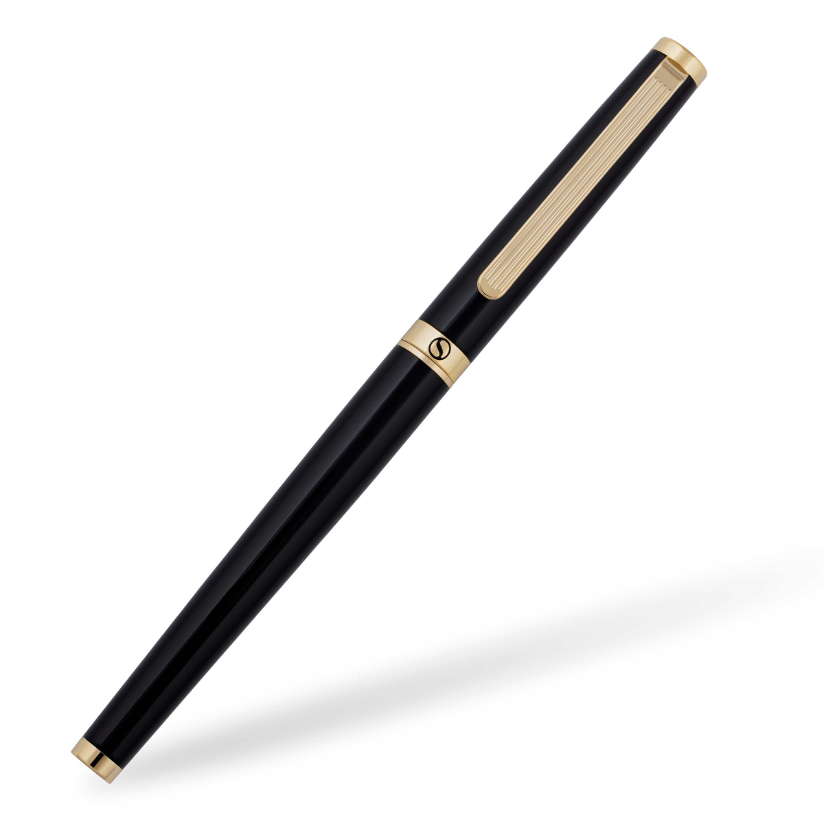 Scriveiner Premium Daily Black Gold Fountain Pen (Fine Nib)