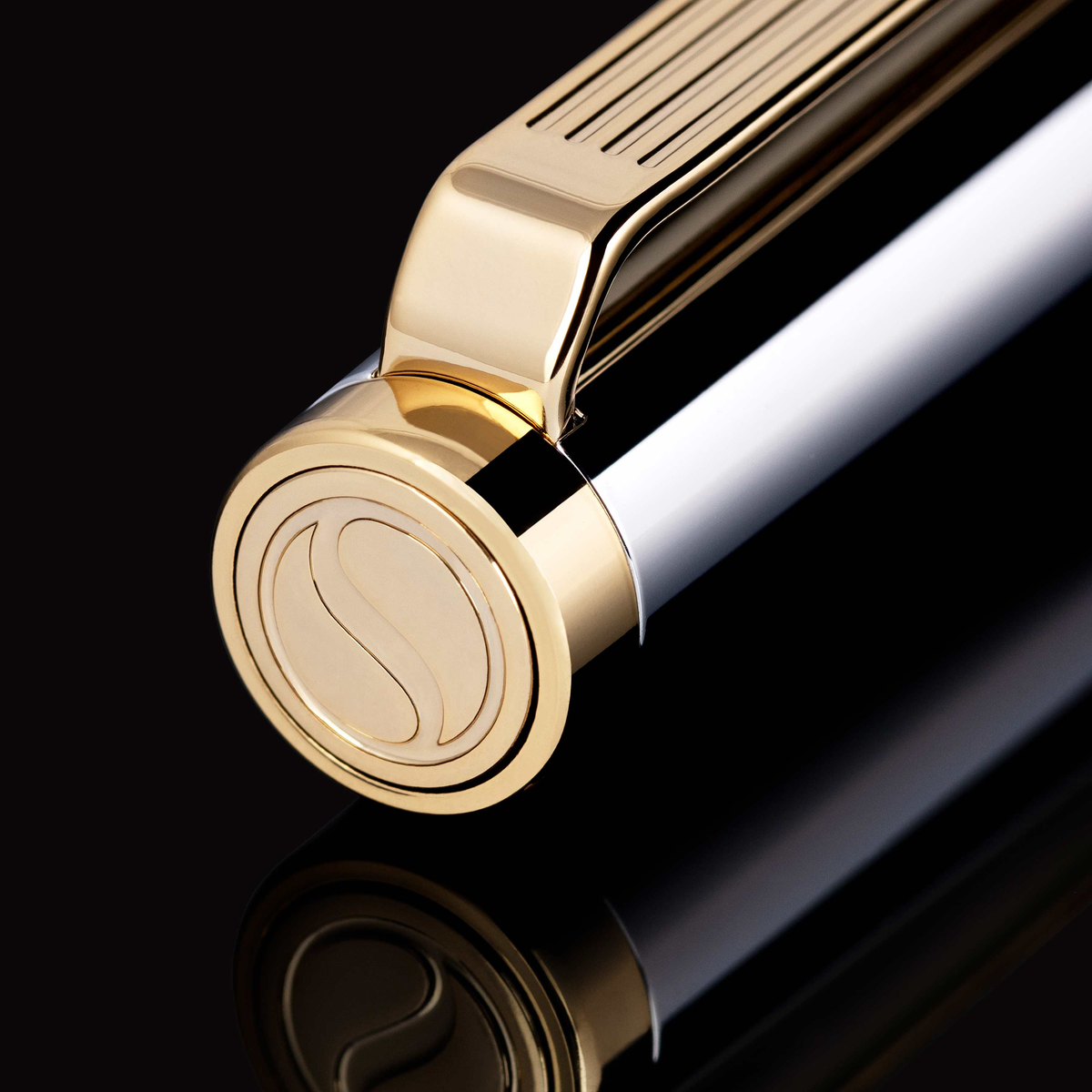 Scriveiner Premium Daily Silver Gold Ballpoint Pen