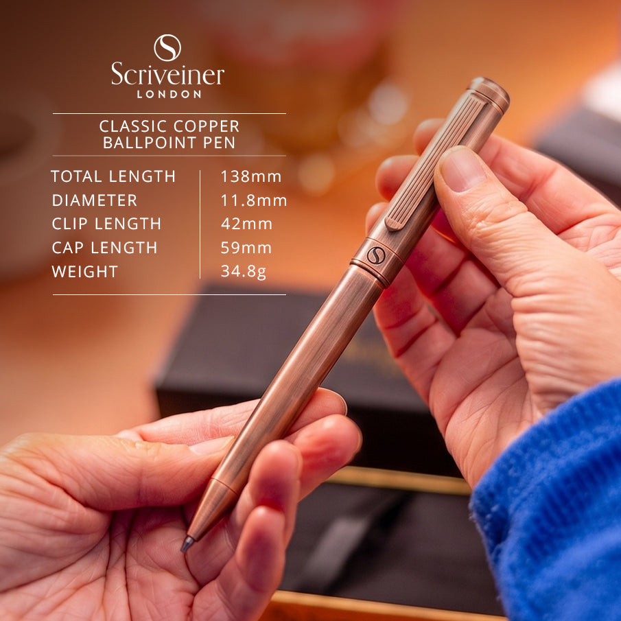 Scriveiner Classic Copper Ballpoint Pen - Custom