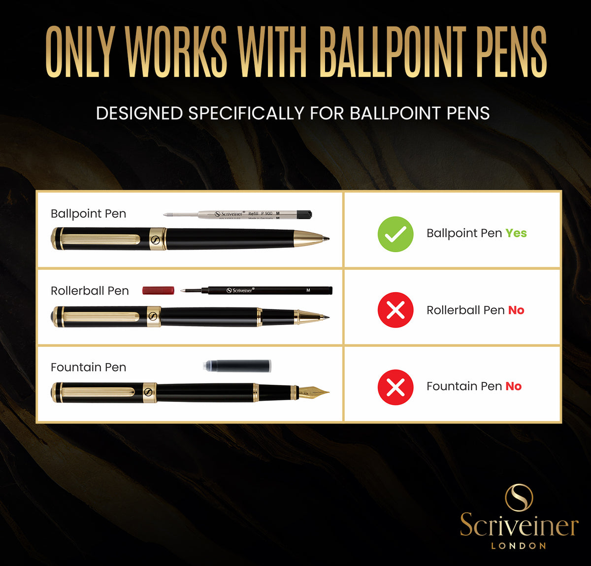 Scriveiner Blue Ballpoint Refill