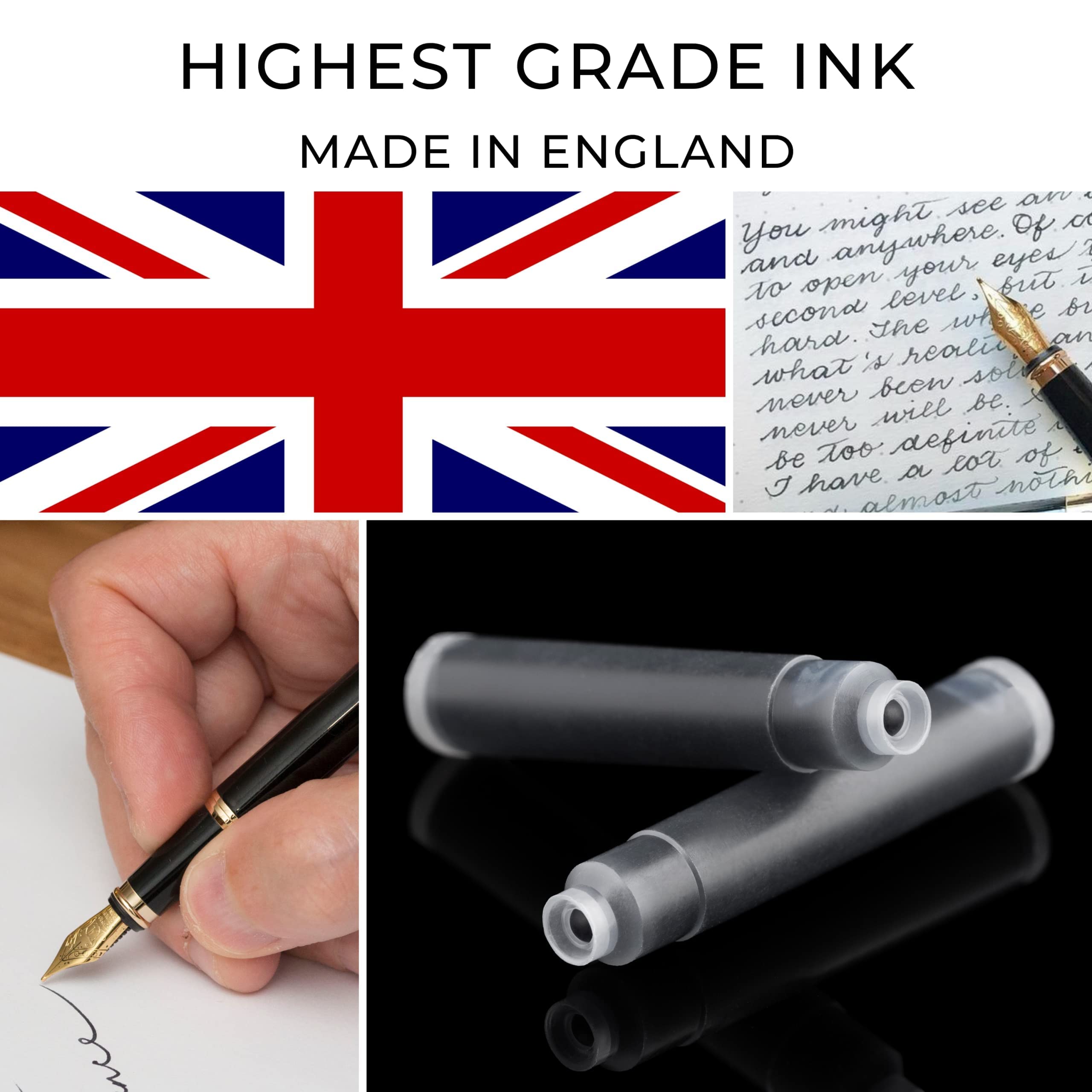 Scriveiner Black Fountain Pen Ink Cartridges