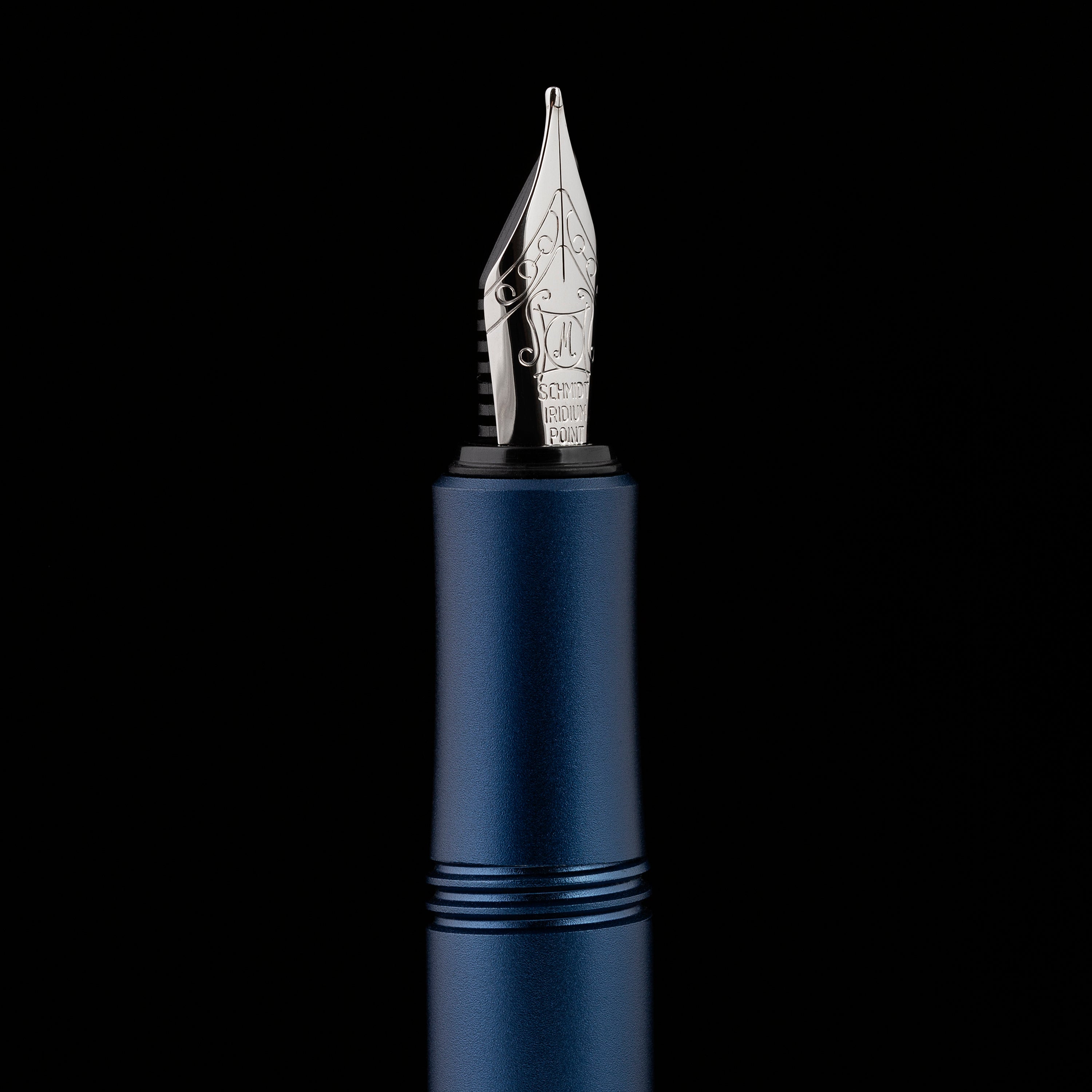 Scriveiner Pocket Pen Matt Blue Fountain Pen - Medium Nib - Custom
