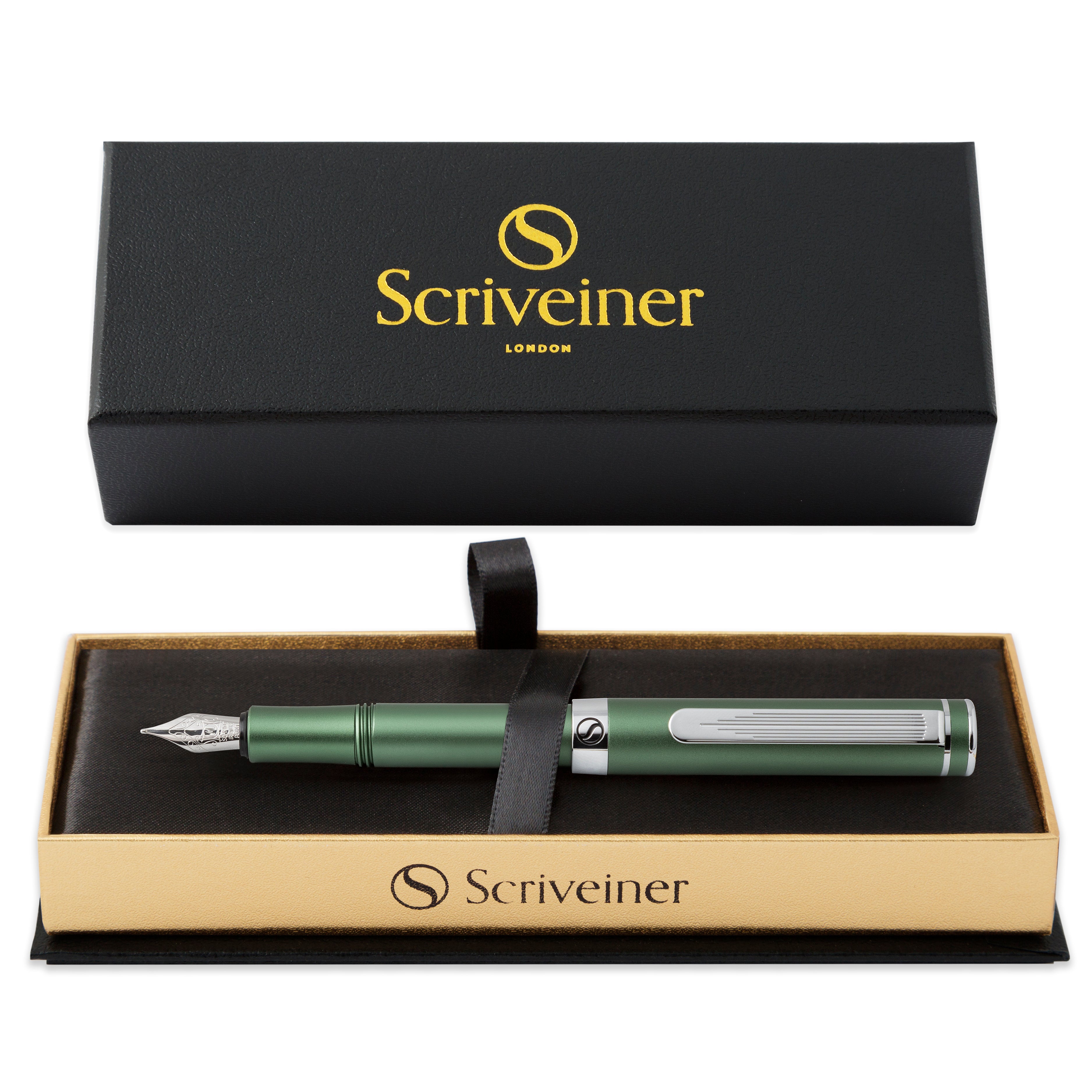 Pluma estilográfica Scriveiner Pocket Pen Verde mate - Punta media