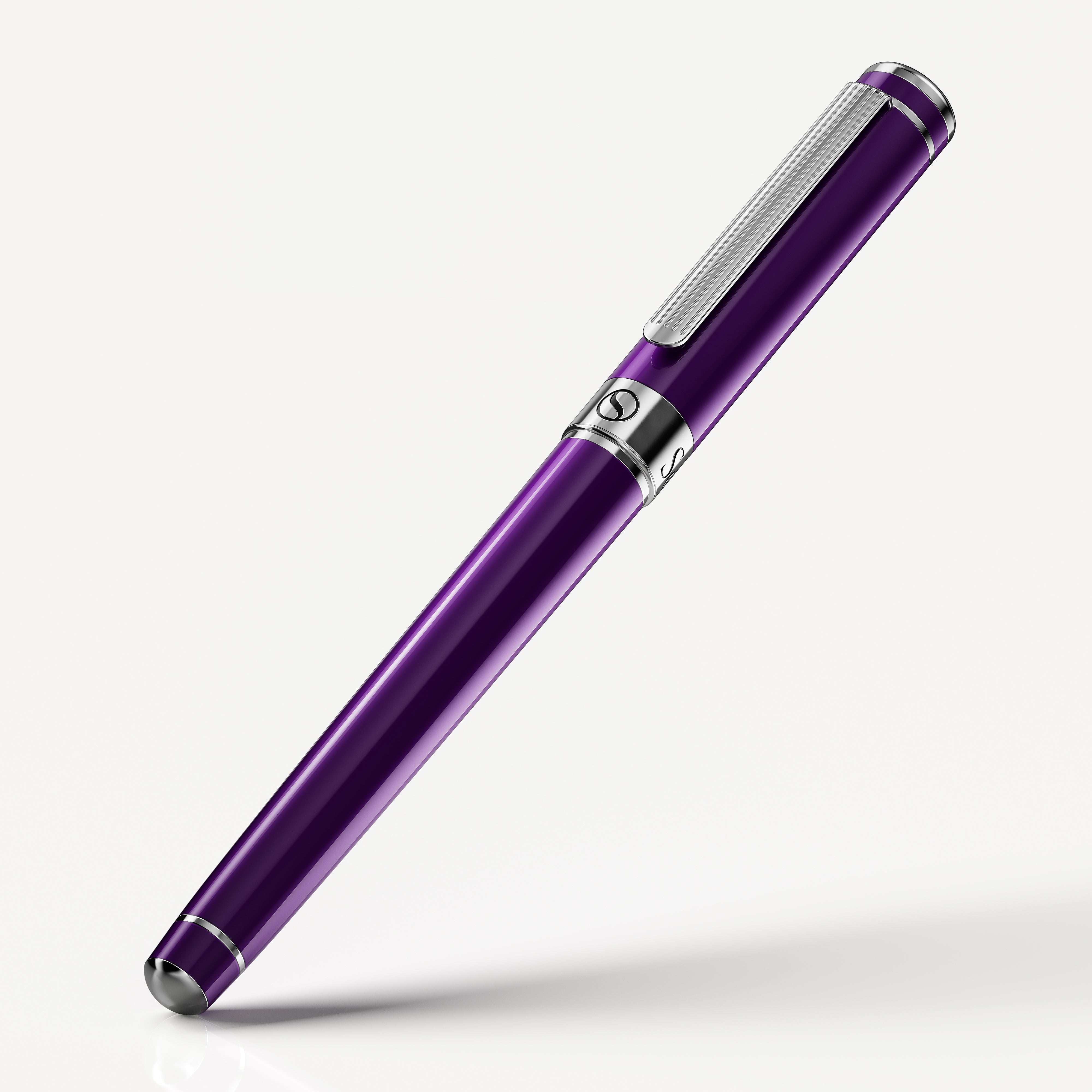 Scriveiner Classic Aubergine Rollerball Pen