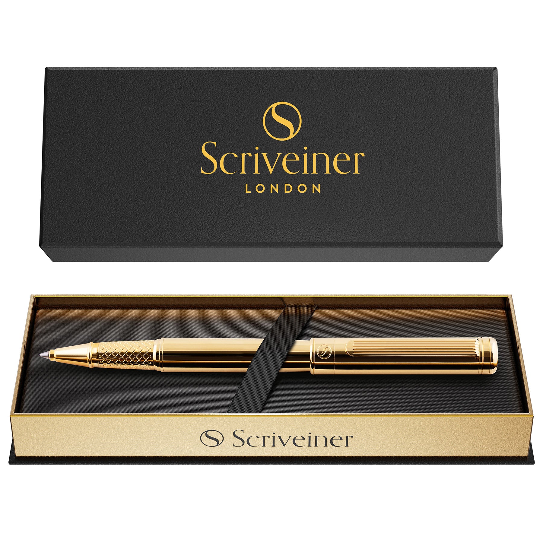 Scriveiner Klassischer Goldener Rollerball-Stift