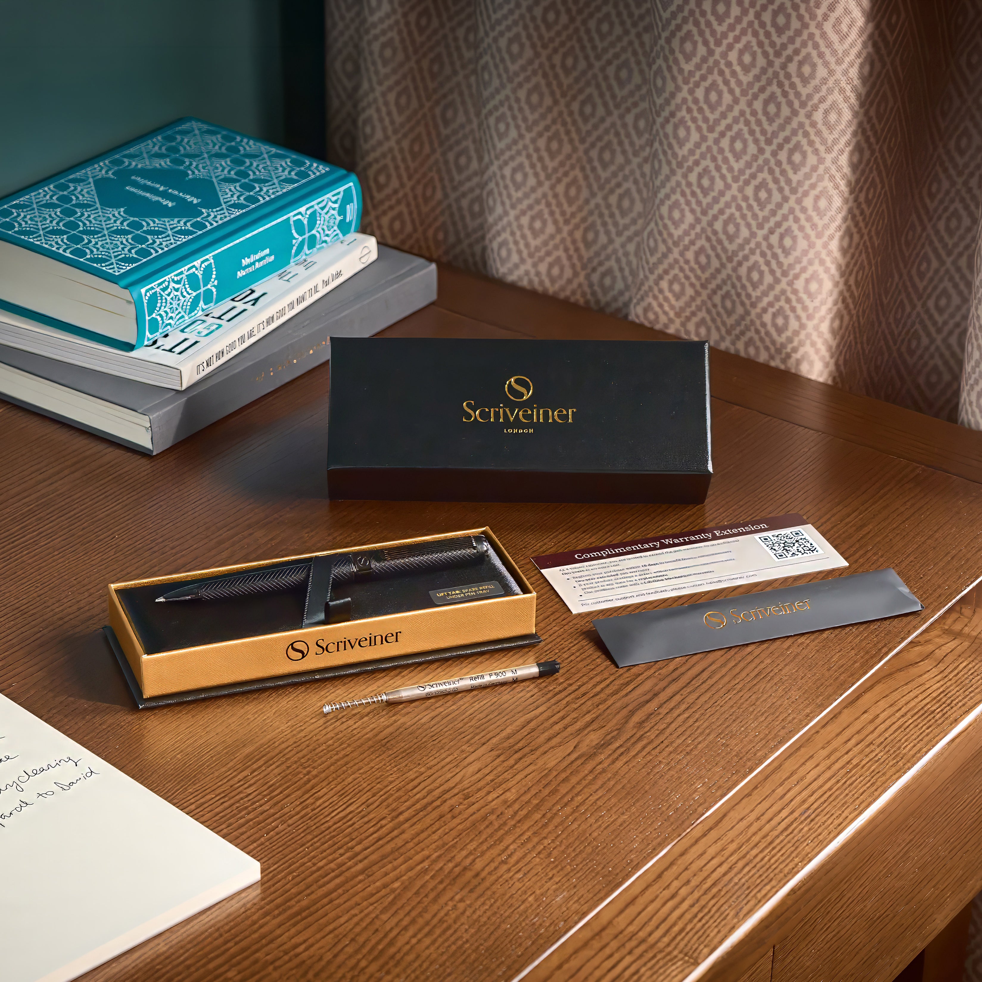 Scriveiner Classic All Black Ballpoint Pen Custom