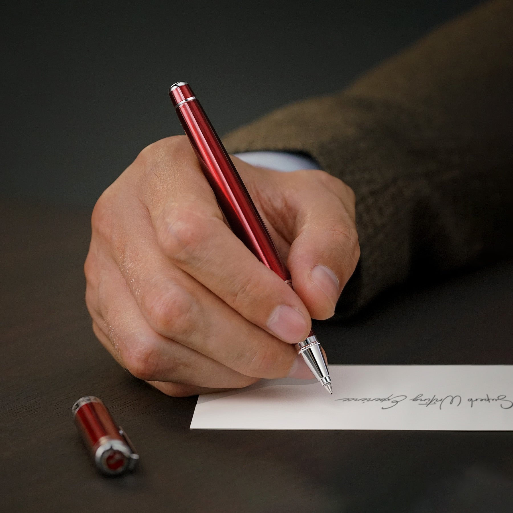 Scriveiner Classic Crimson Red Rollerball Pen
