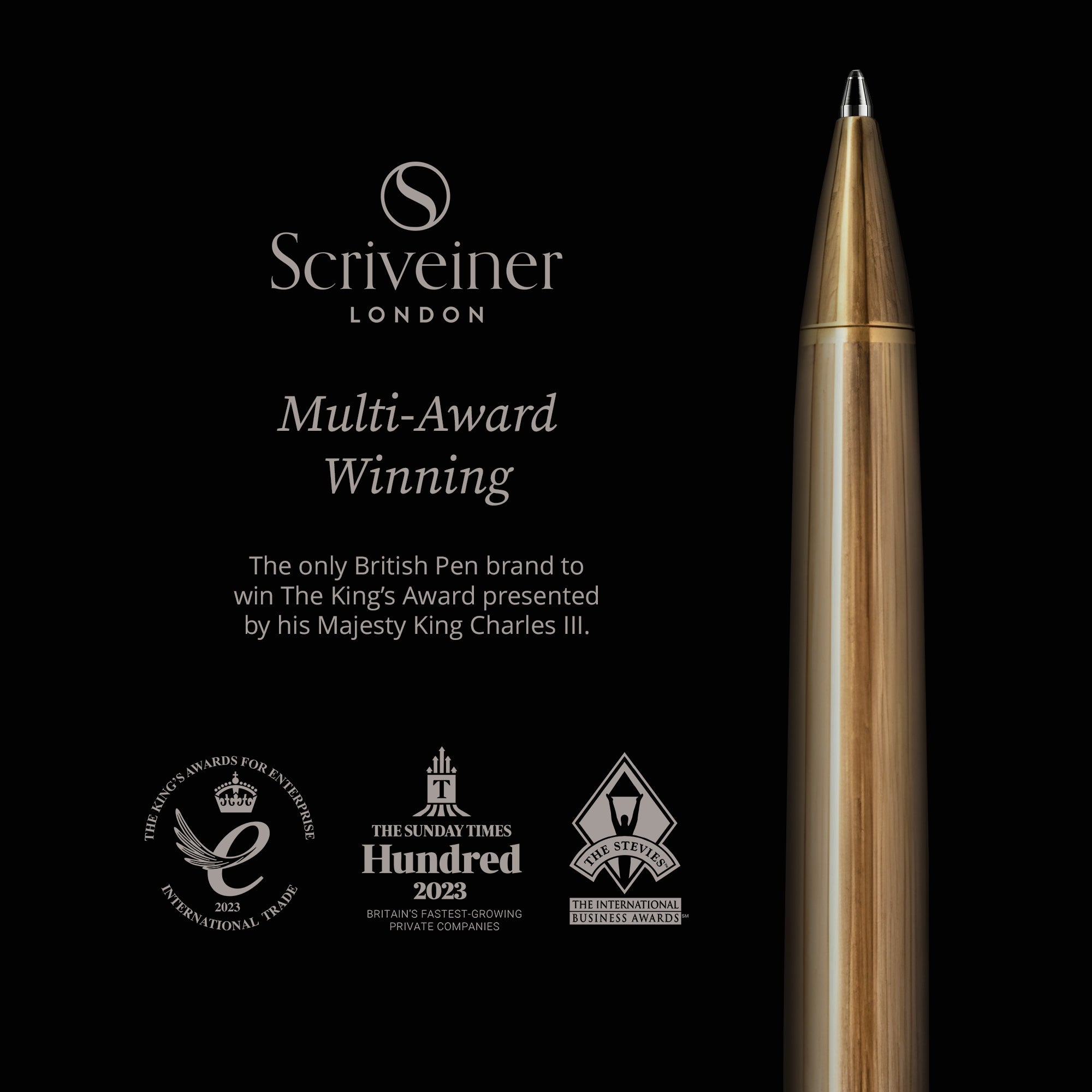 Scriveiner Classic Bronze Ballpoint Pen - Custom
