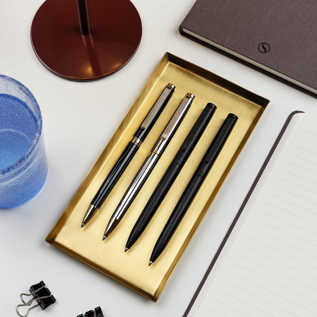 Scriveiner Premium Daily Black Carved Ballpoint Pen