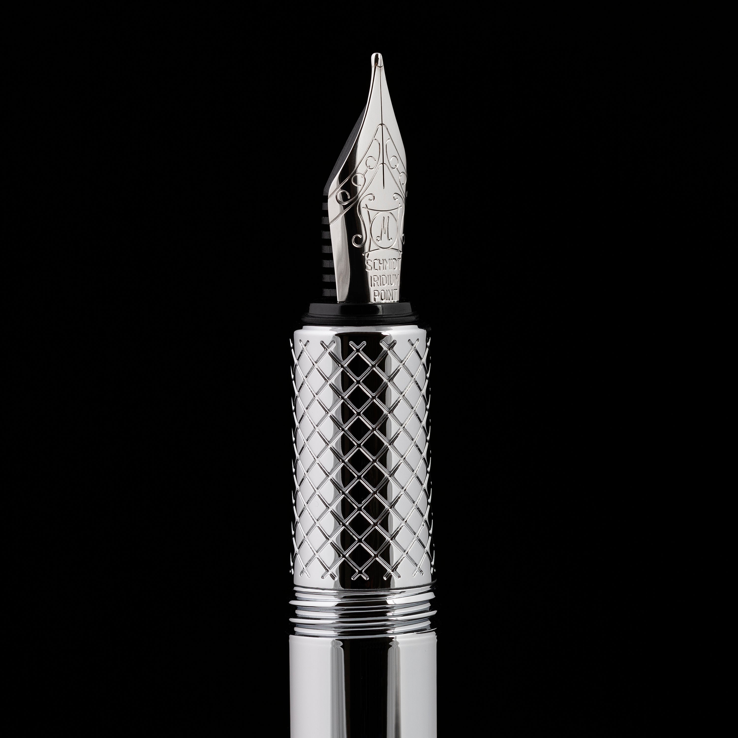 Scriveiner Pocket Pen Silver Chrome Fountain Pen - Medium Nib