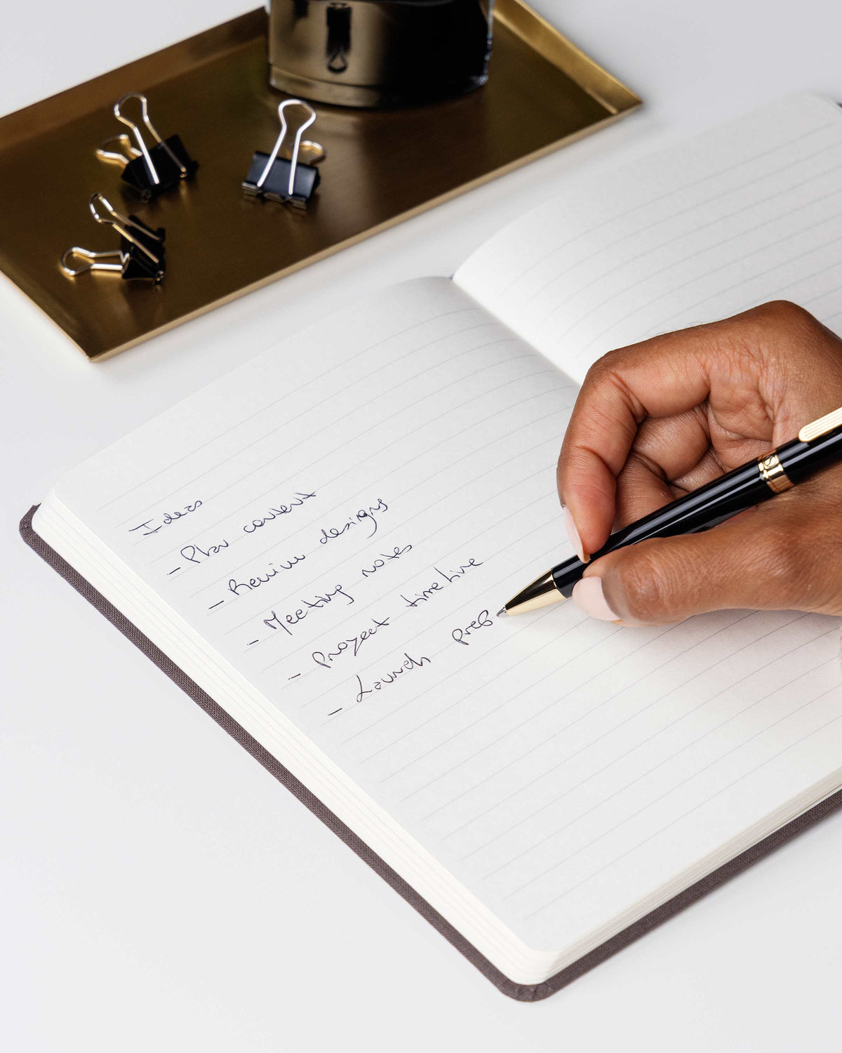 Scriveiner Hard Cover Lined Notebook
