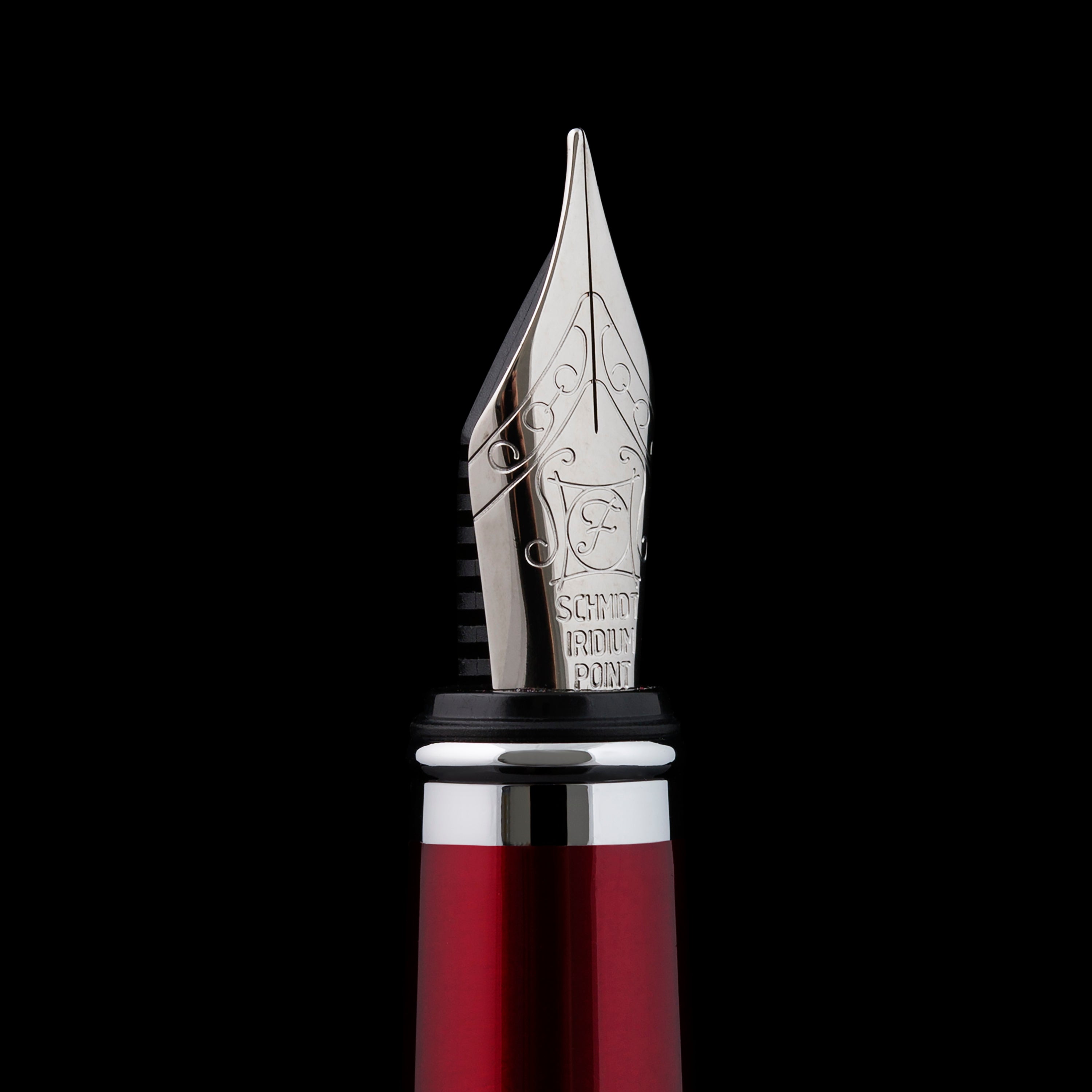 Scriveiner Klassischer Füllfederhalter Crimson Red - Feine Feder